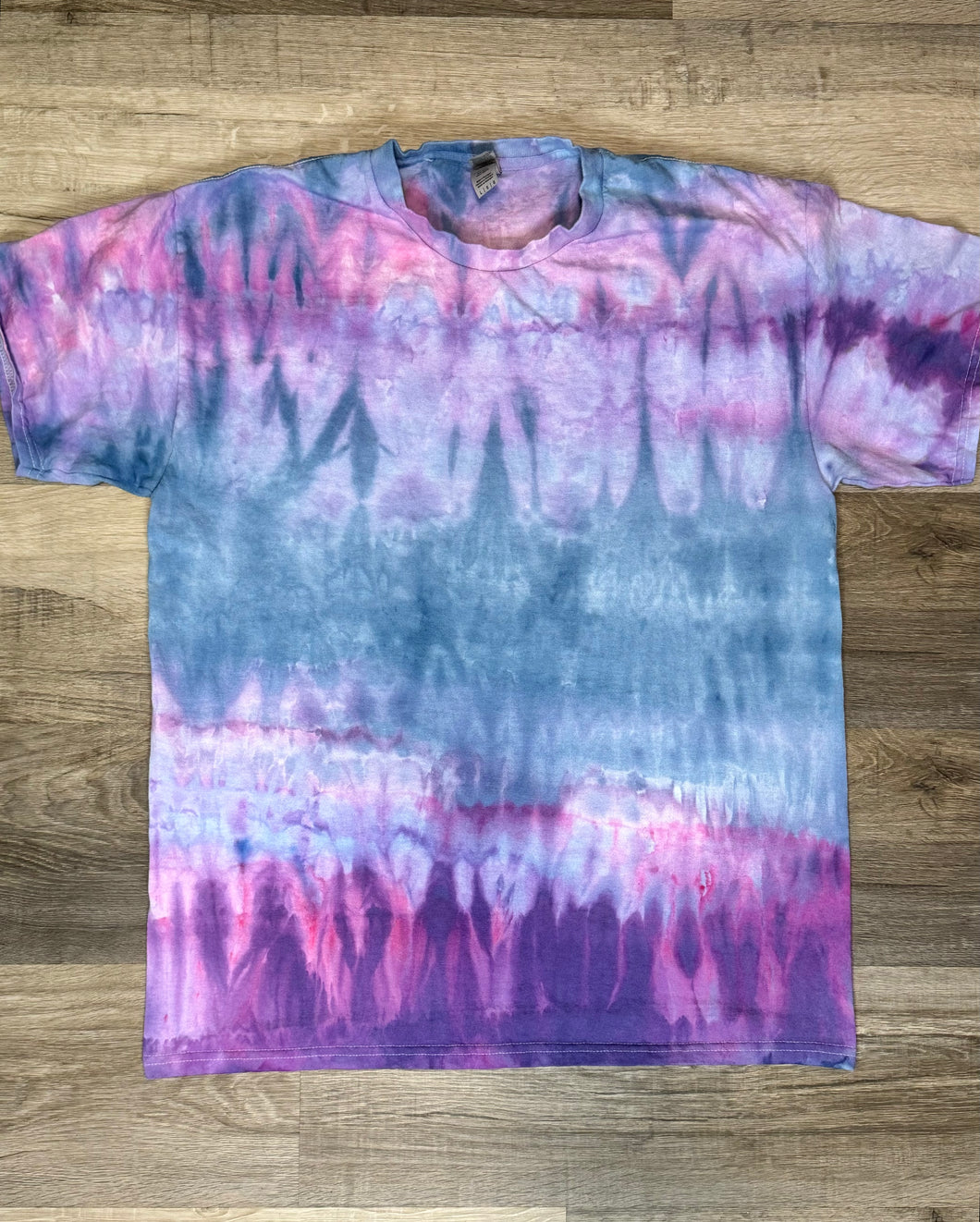 Large  -tie dye short sleeve tee- choose plain or add design (