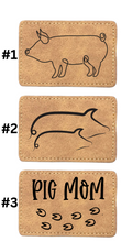 Load image into Gallery viewer, CC beanies- w/  pig patch (vegan leather) is

