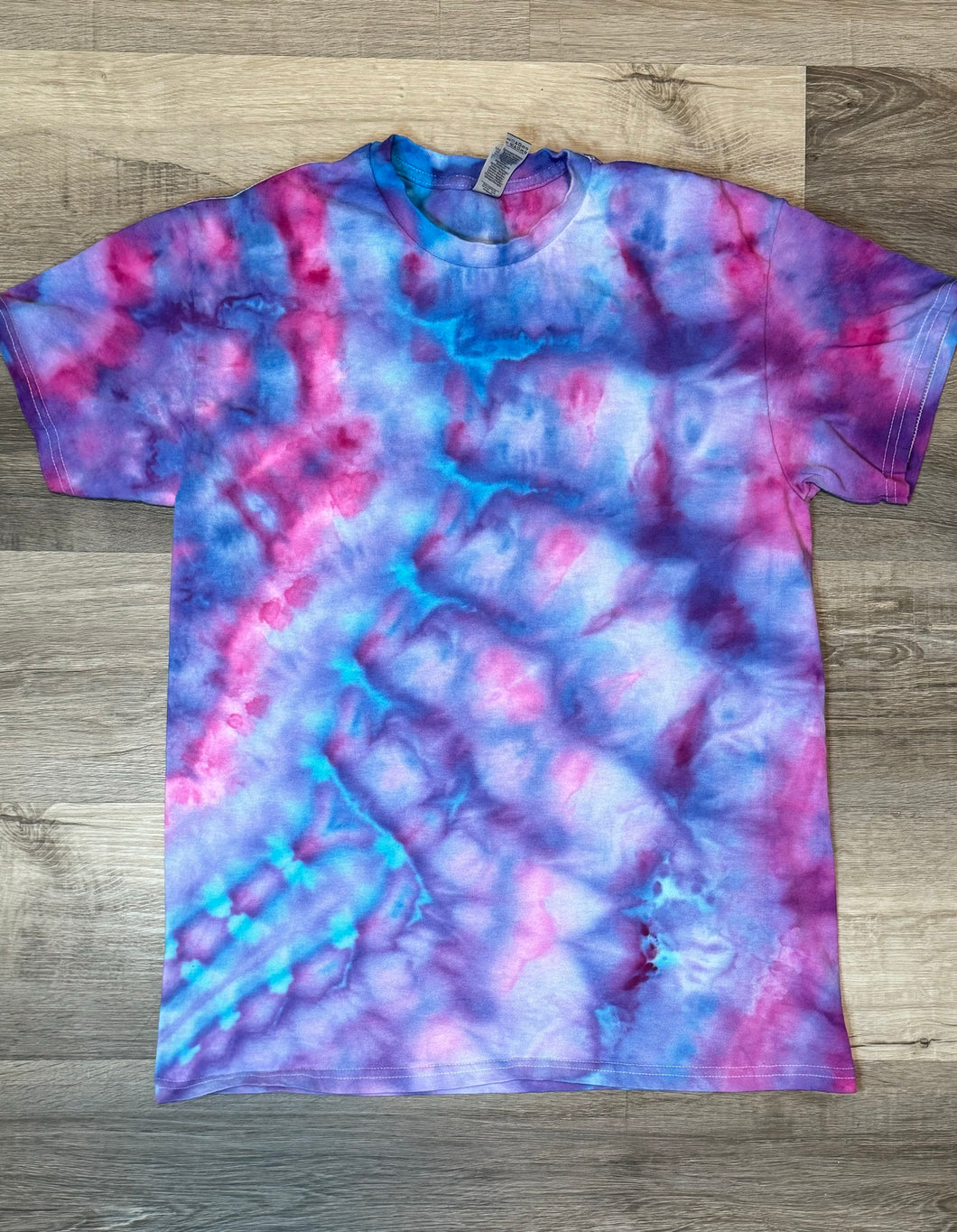 Medium  -tie dye short sleeve tee- choose plain or add design (