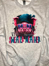 Load image into Gallery viewer, It’s sweater weather- pig

