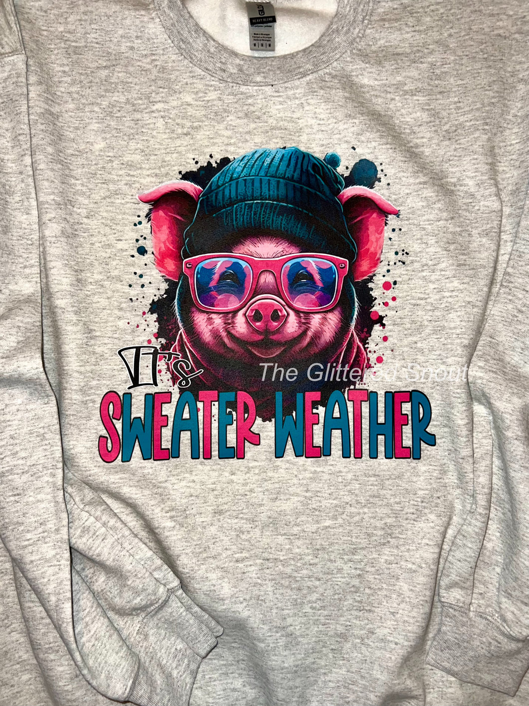 It’s sweater weather- pig