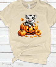 Load image into Gallery viewer, Spotted pig in pumpkin- Happy Fall, Y’all- with or without words
