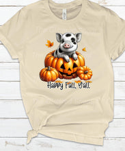 Load image into Gallery viewer, Spotted pig in pumpkin- Happy Fall, Y’all- with or without words
