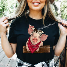 Load image into Gallery viewer, Cowhide Pig w/ bandana
