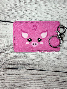 Pig card holder- pen sold separately